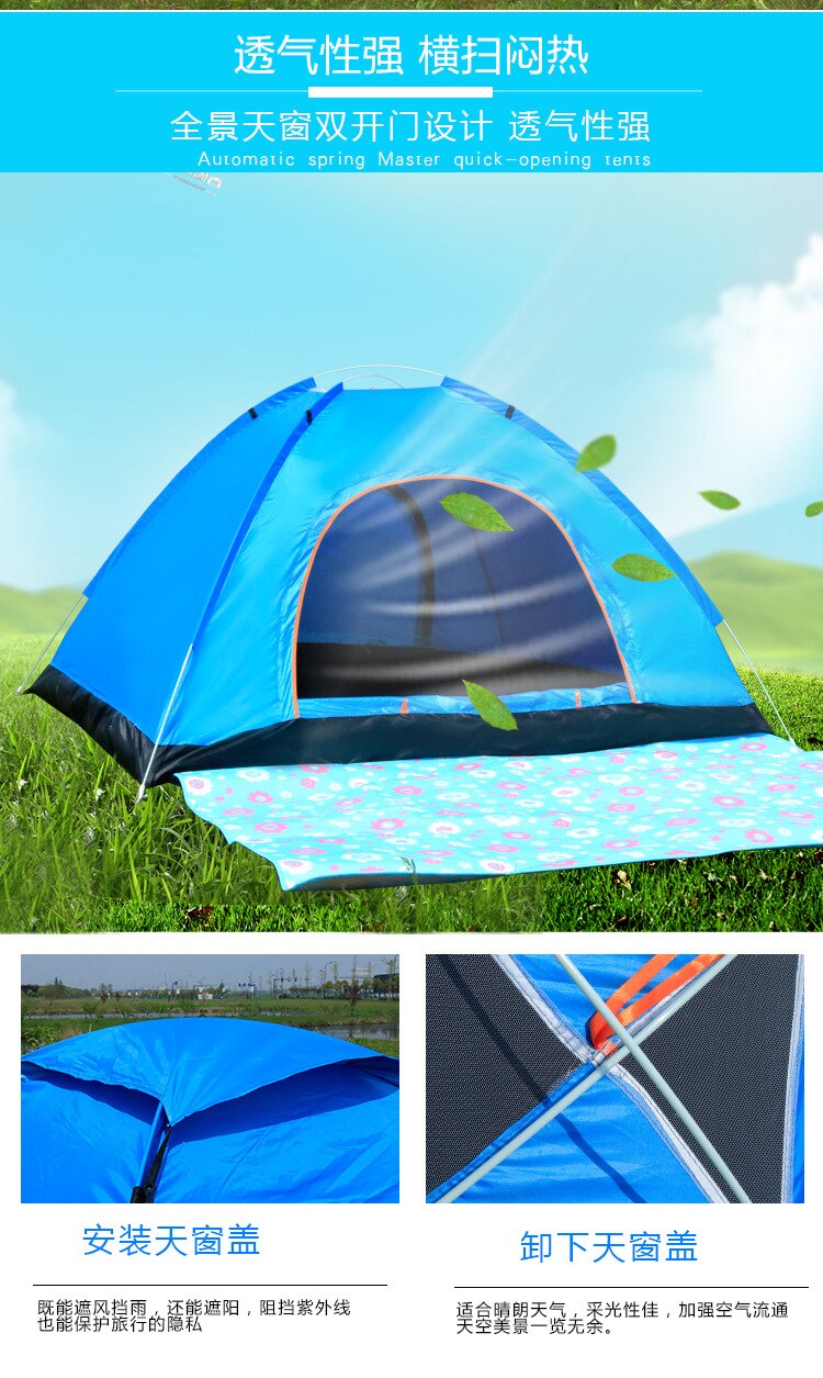 Cheap Goat Tents Automatic Tent 3 4 Person Camping Tent,Easy quick opening Instant Setup Protable Backpacking for Sun Shelter,Travelling,Hiking Tents 